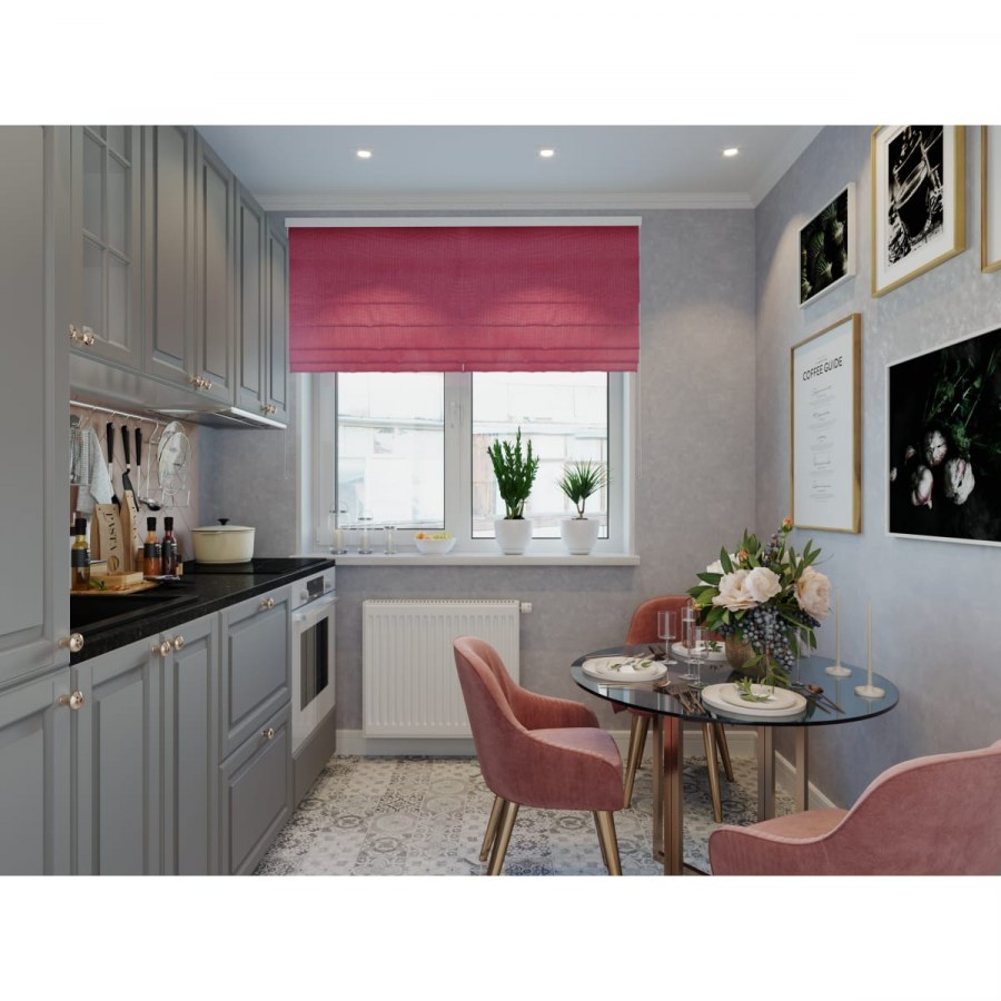 Римская штора в гостиной