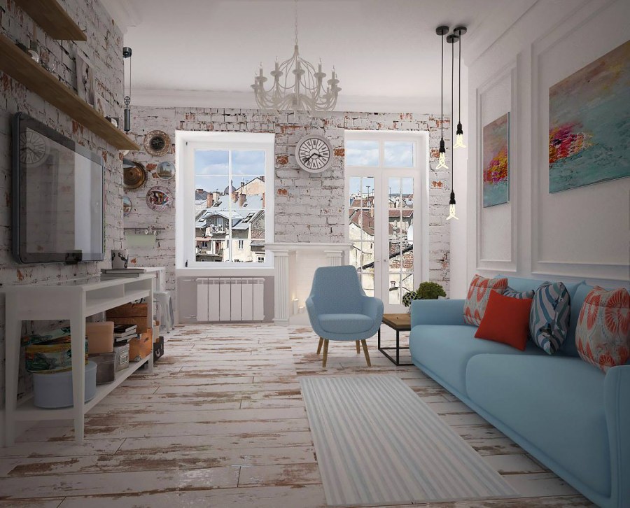 Сканди стиль кирпич