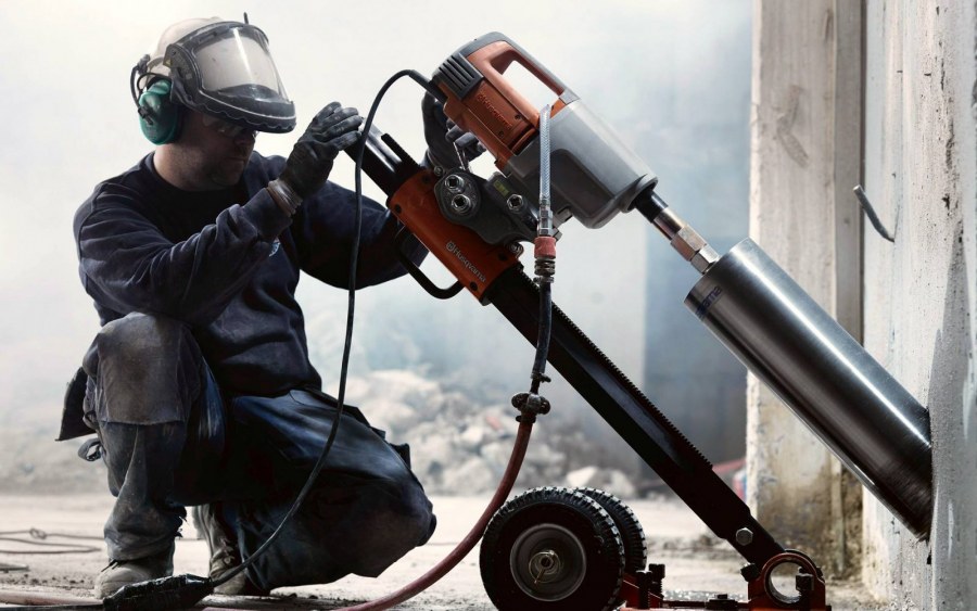 Сверление бетона без удара диаметром 6