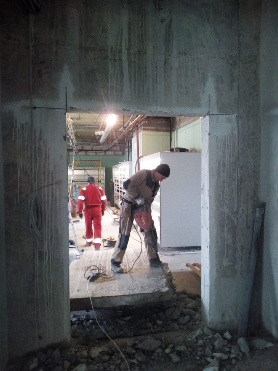 Канатная резка железобетона