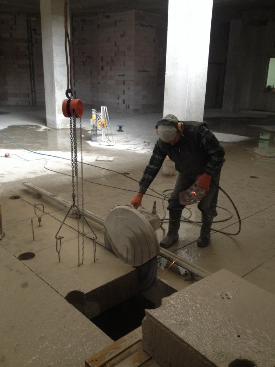 Плазменная резка бетона