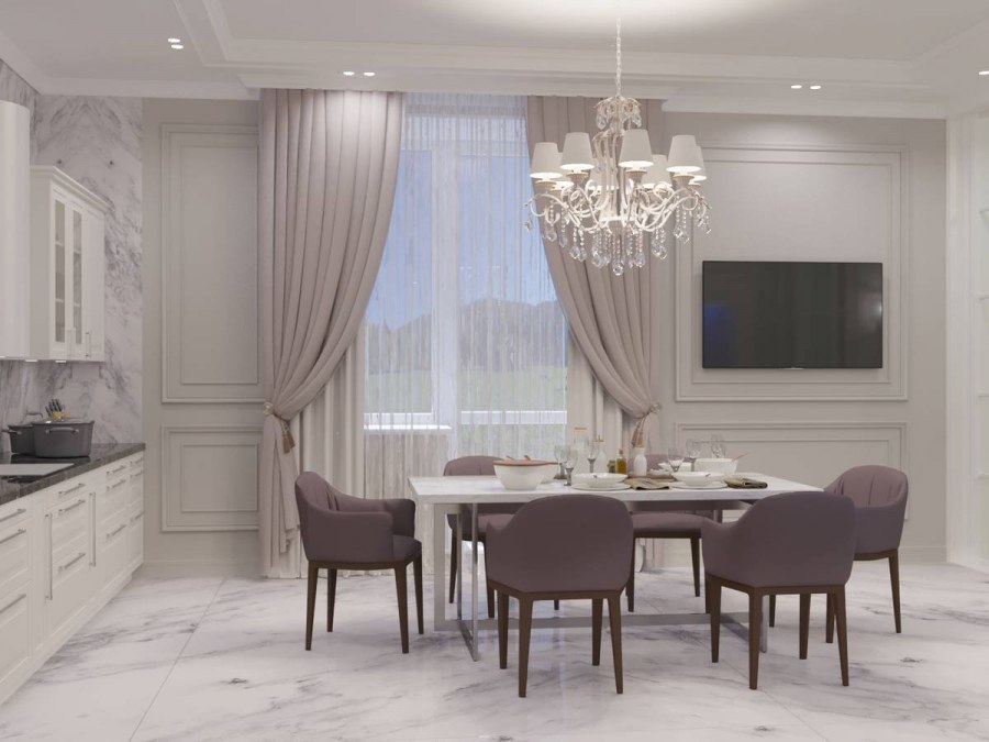 Кухонные шторы Неоклассика