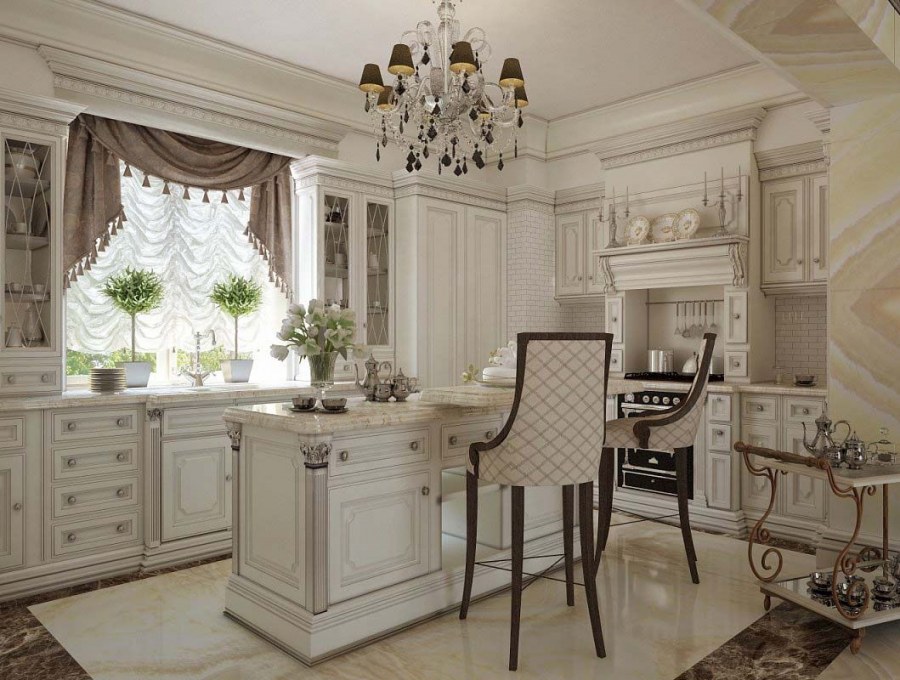 Интерьер столовой в классическом стиле
