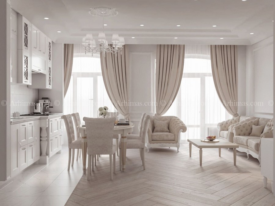 Столовая зал в итальянском стиле