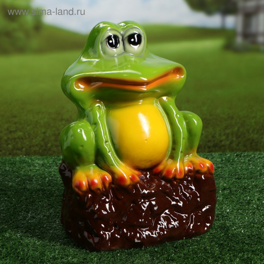 Садовая фигура "лягушка Кваря"