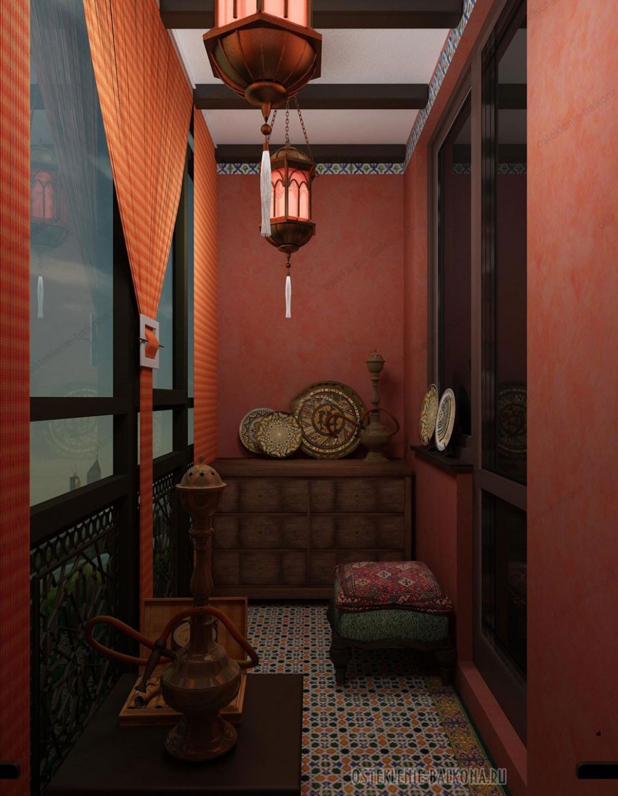 Балкон в Восточном стиле