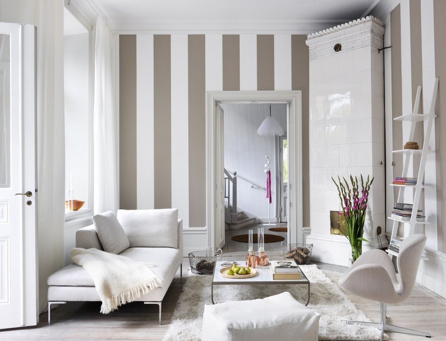 Вертикальная полоска в интерьере