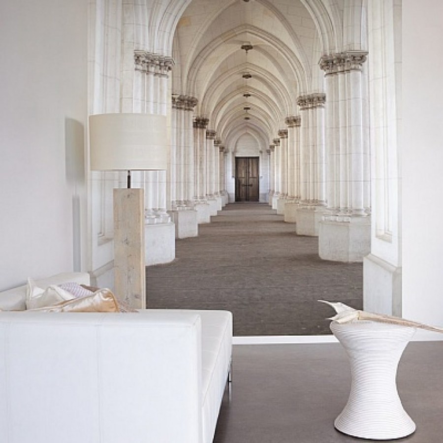 Обои с перспективой в интерьере