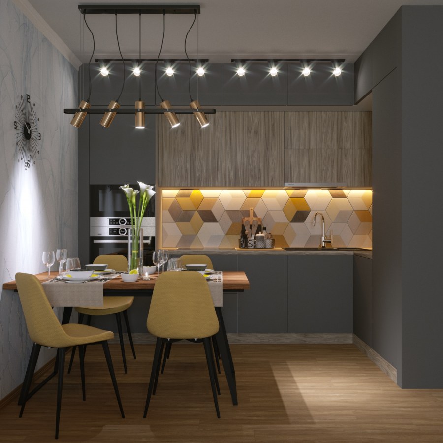 Деревянные рейки в интерьере