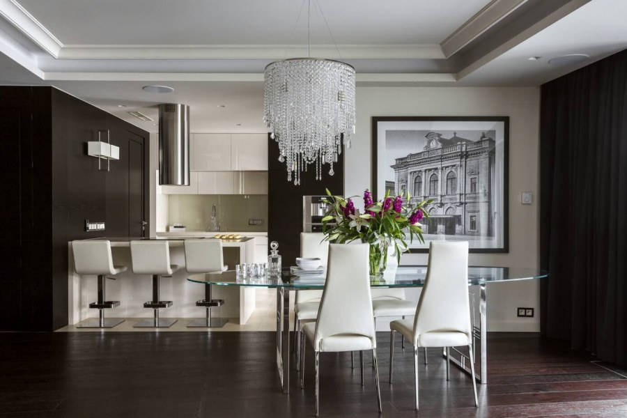 Кухня гостиная с перегородкой