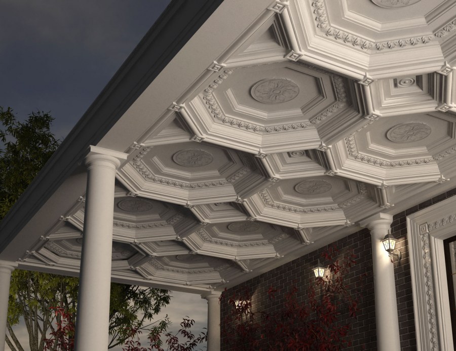 Кессонный потолок Ампир