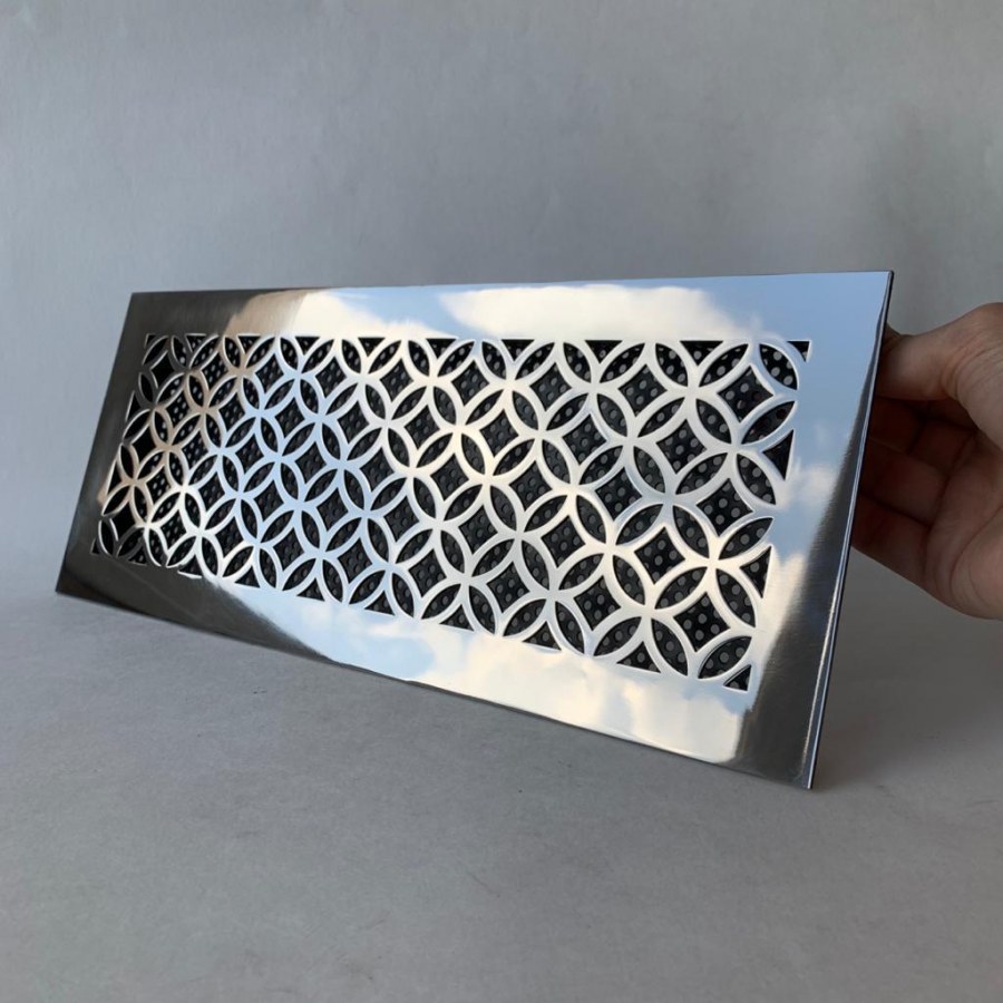 Решетка вентиляционная нержавеющая сталь Awenta mn01n 160х20 мм