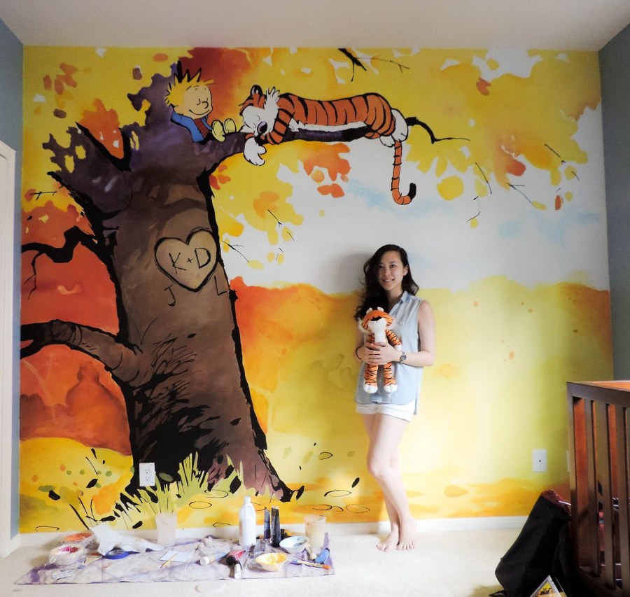 Рисуем на стене в детской