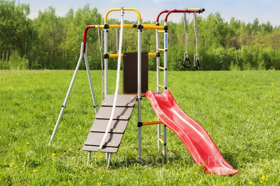 Детский уличный спортивный комплекс romana островок плюс
