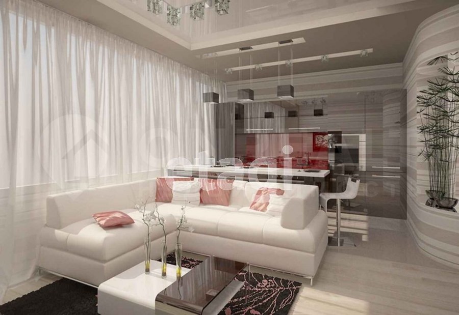 Кухня гостиная в двухкомнатной квартире