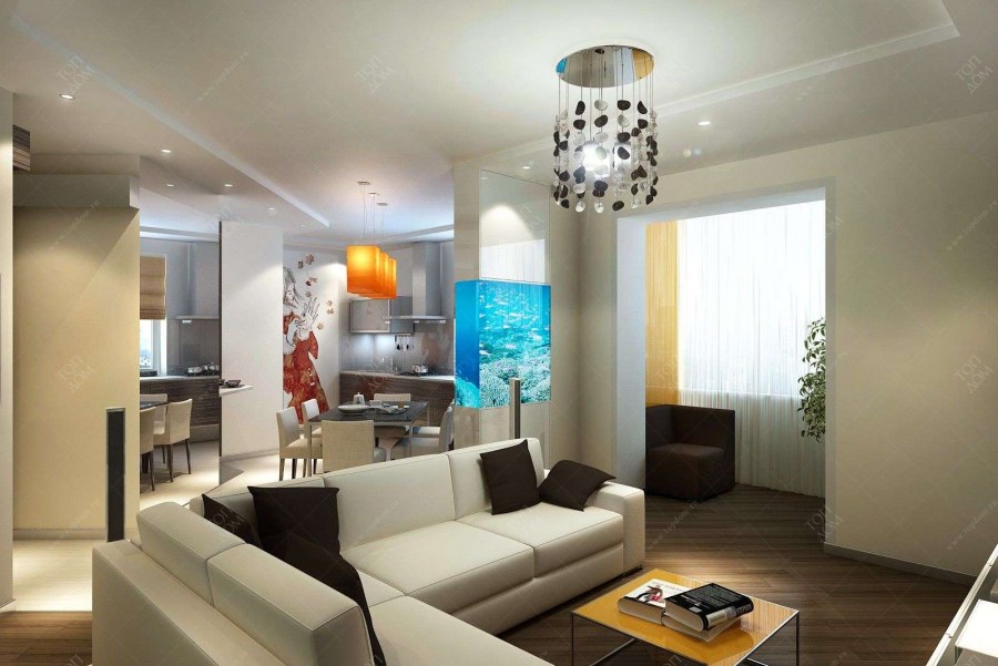 Перепланировка кухни с гостиной