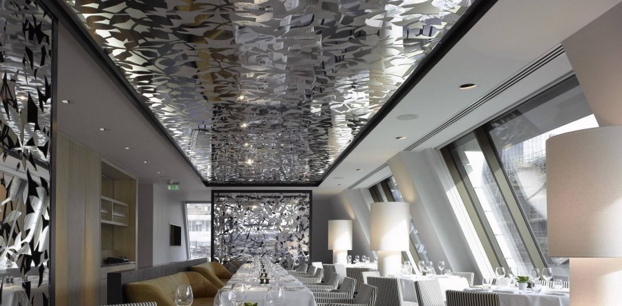 Зеркальные потолочные панели