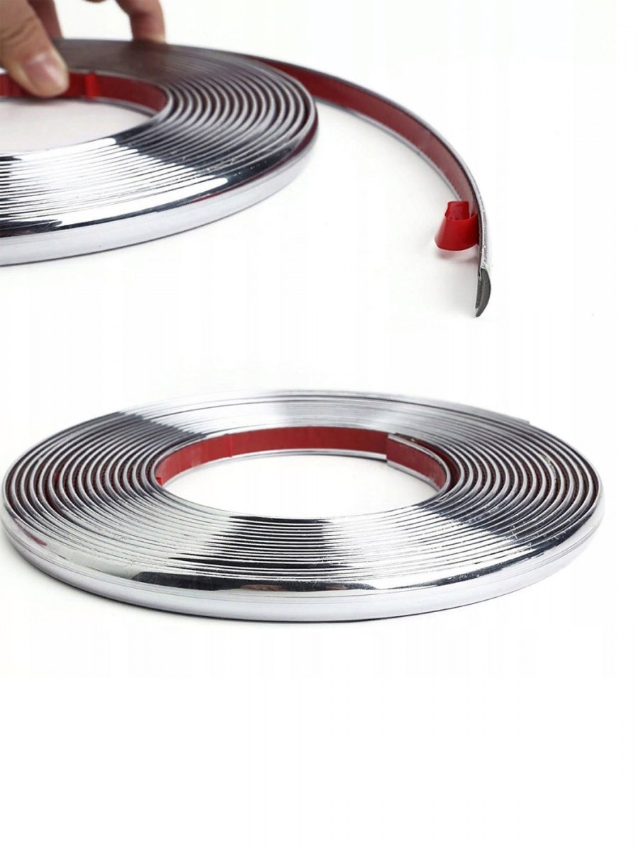 Молдинг самоклеющийся автомобильный хром