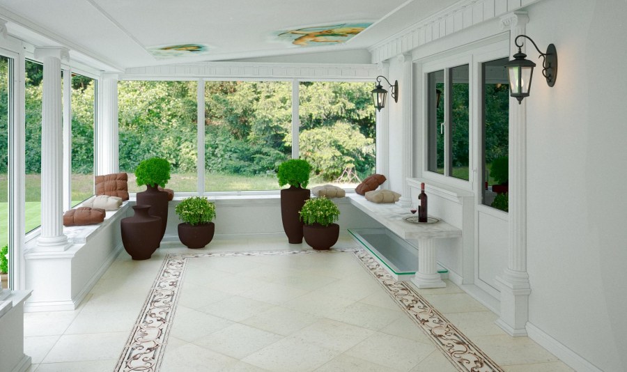 Веранда в античном стиле