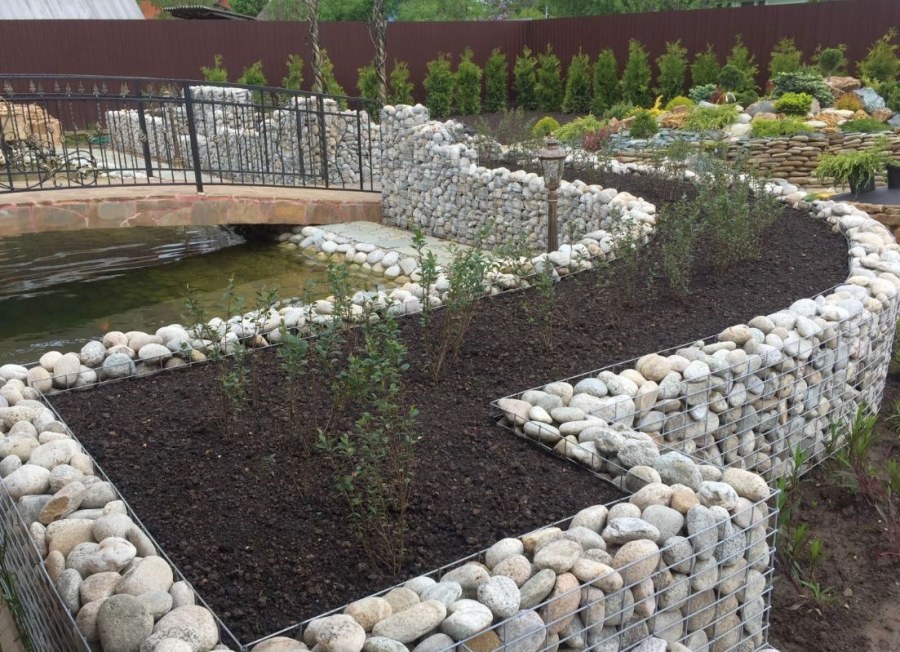 Грядки габионы