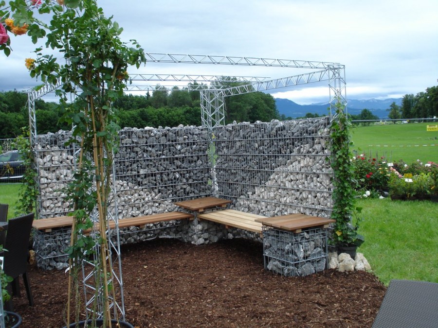 Габионы арка