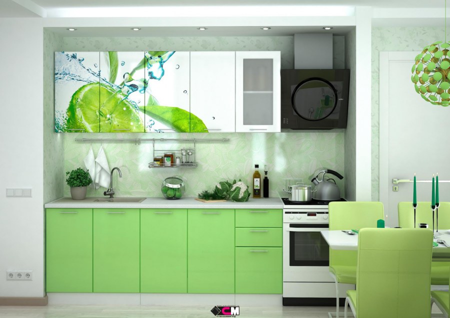 Стендмебель кухня 1,8 м лайм