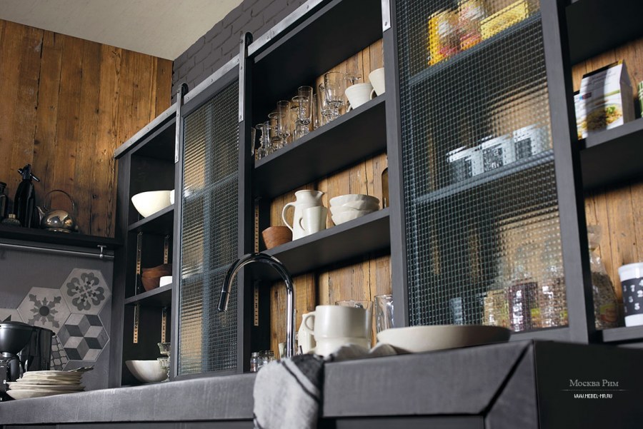 Кухня в стиле Индастриал Шик
