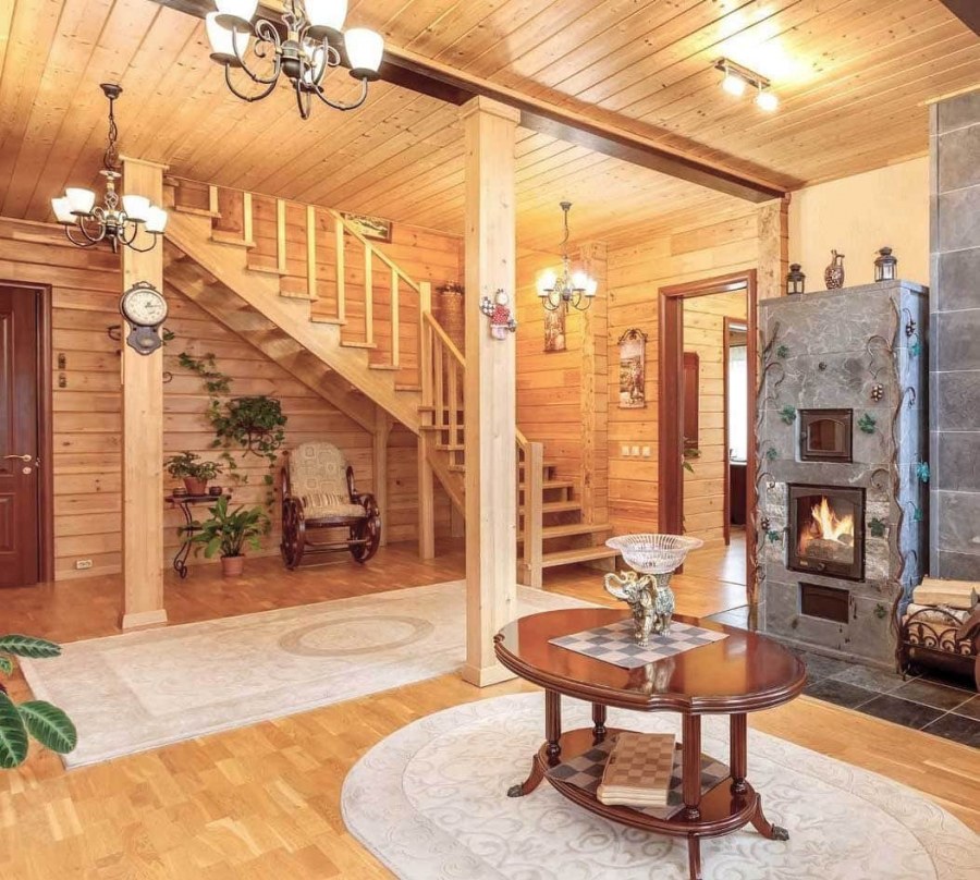 Деревянные дома изнутри