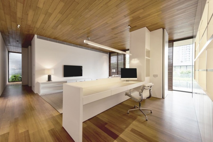 Отделка деревом современных интерьеров