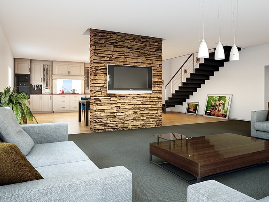 Дом из газобетона интерьер