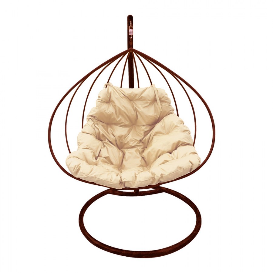 Подвесное кресло садовое 75х135х195 см м-групп для двоих ротанг