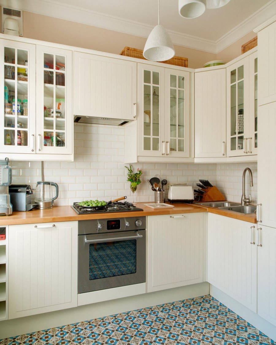 Белая кухня икеа Сканди стиль