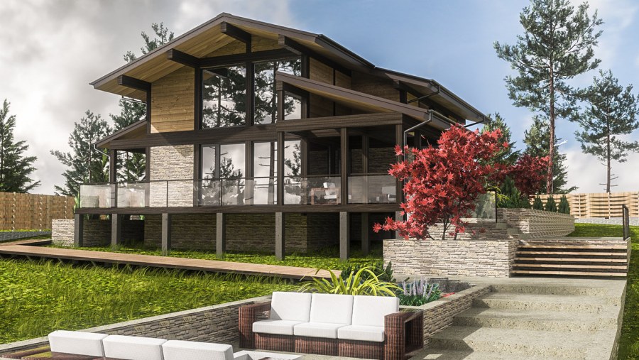 Японские вентфасады Шалле