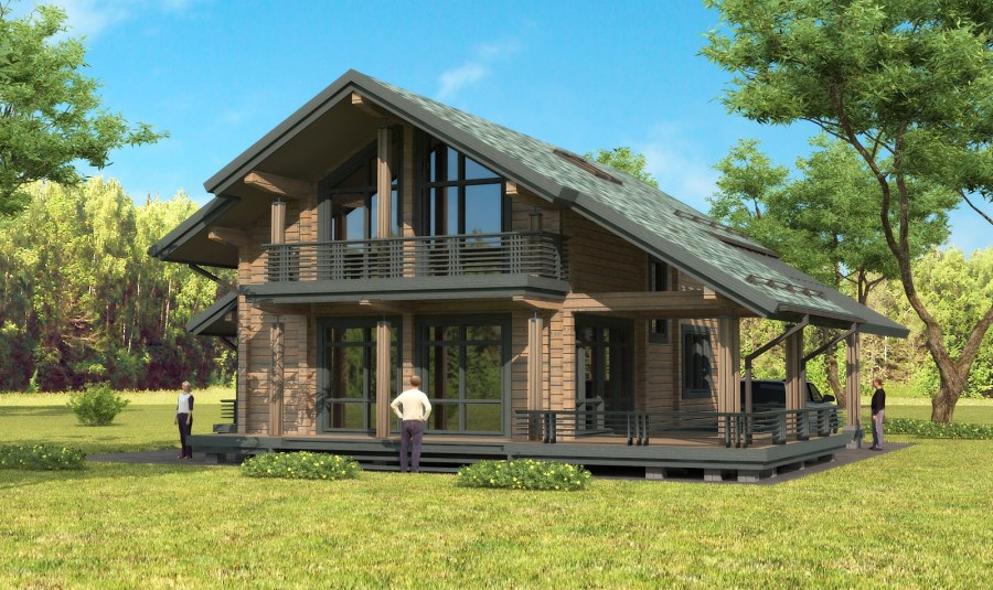 Дом из клееного бруса Монтре 170