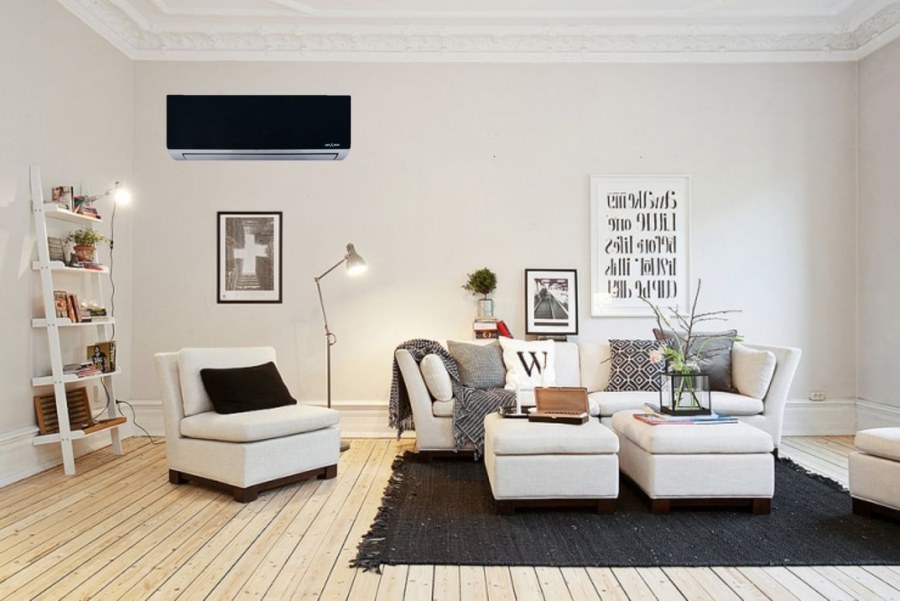 Светлая гостиная в скандинавском стиле