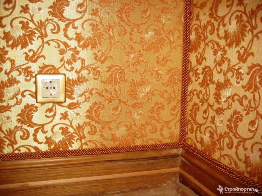 Декорирование обойных стыков