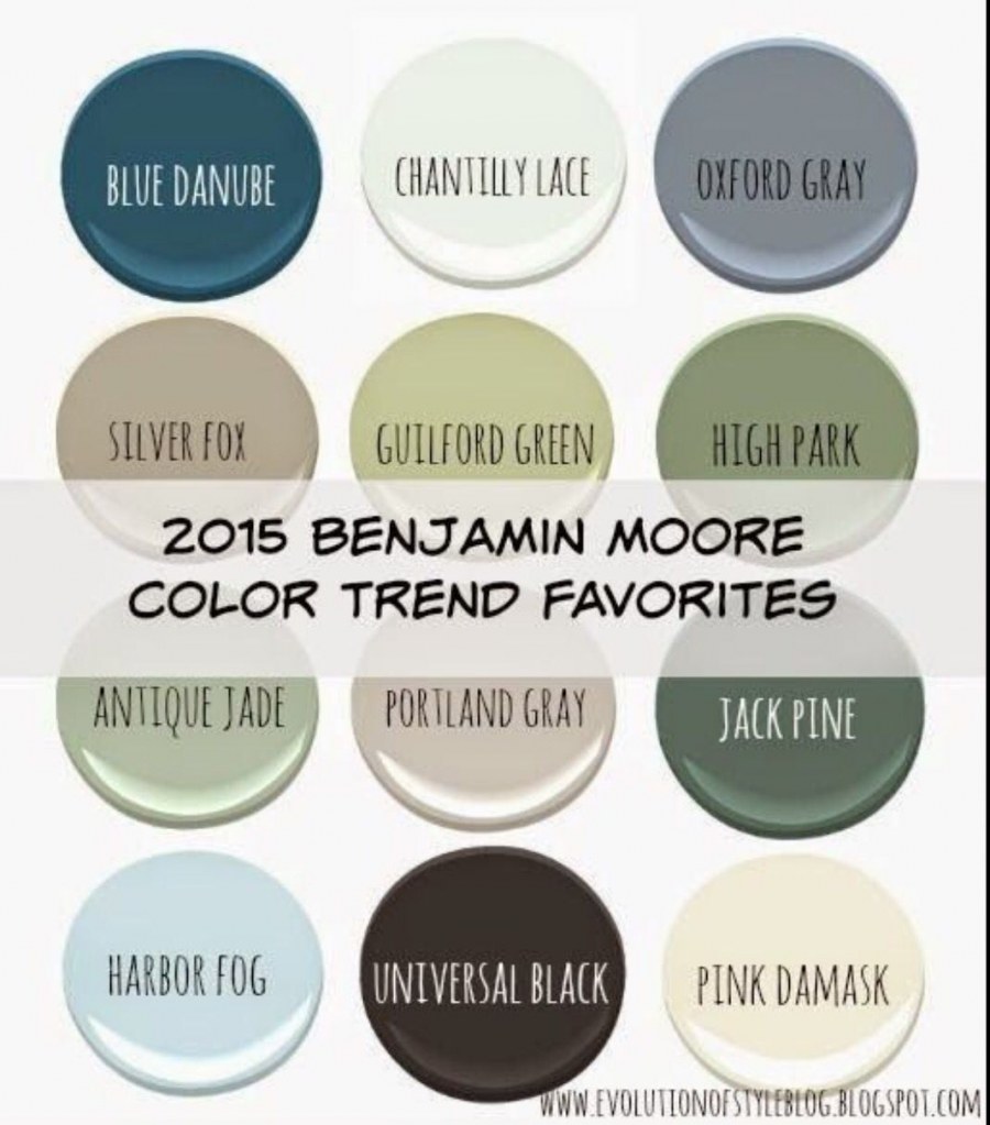 Оттенки красок Benjamin Moore