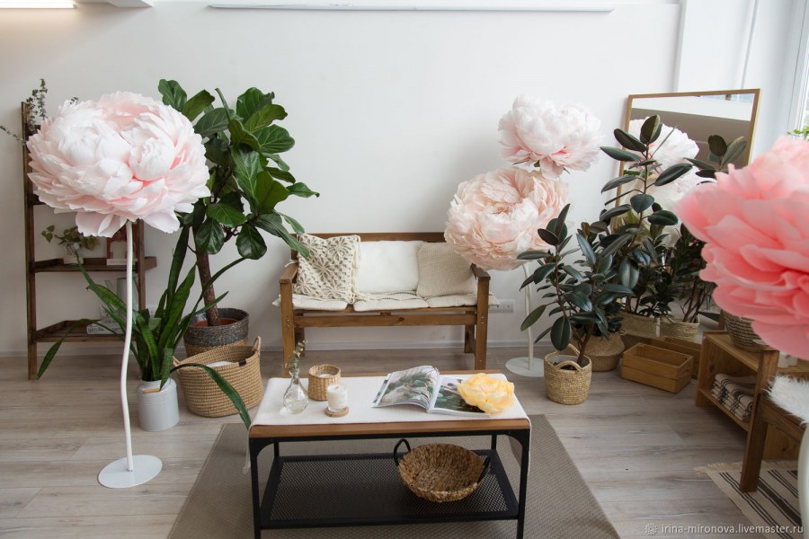 Постеры пионы для интерьера