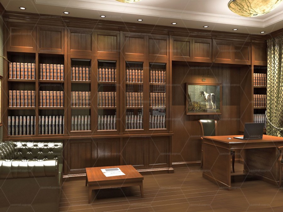 Библиотека в классическом стиле