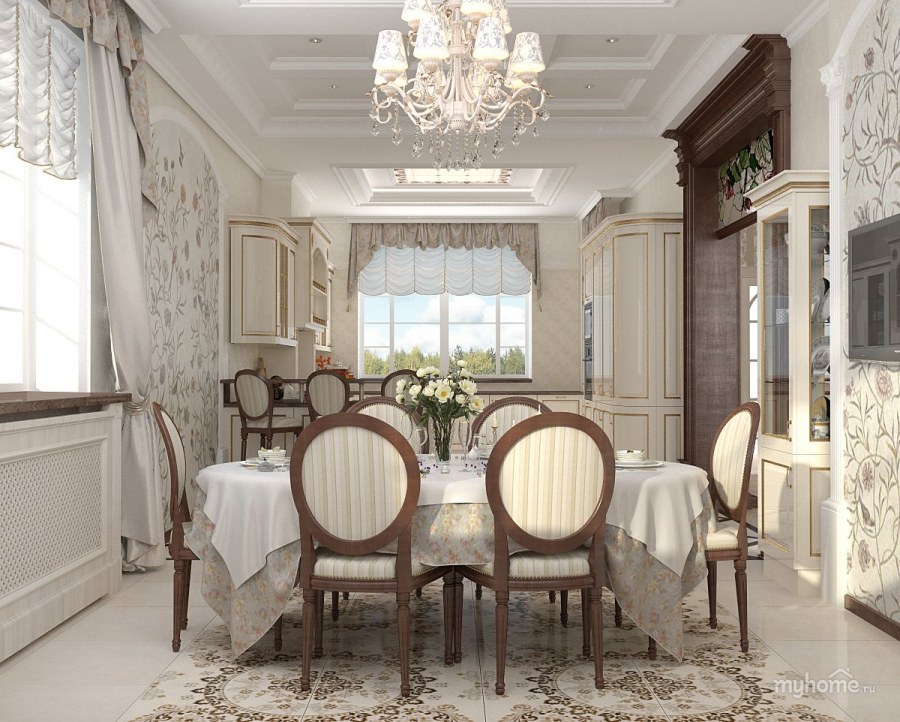 Загородный дом интерьер в неоклассическом стиле
