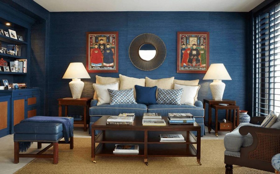 Интерьеры в синих тонах