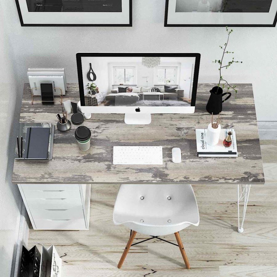 Компьютерный стол лофт Space ls14/Cape-White