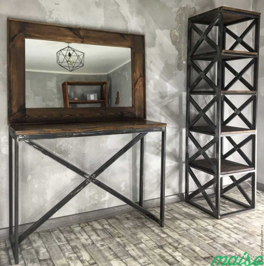 Металлическая мебель в стиле лофт