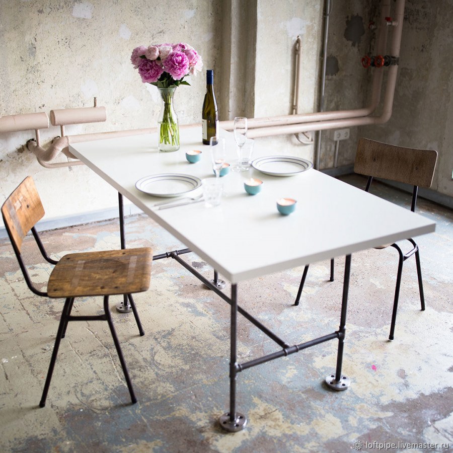 Подстолья из металла в стиле лофт