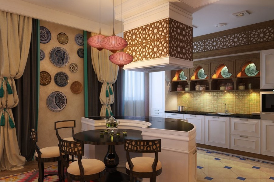 Марокканский стиль в интерьере кухни