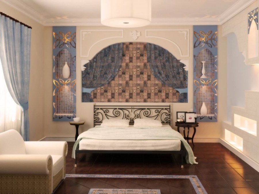 Интерьер спальни в Восточном стиле