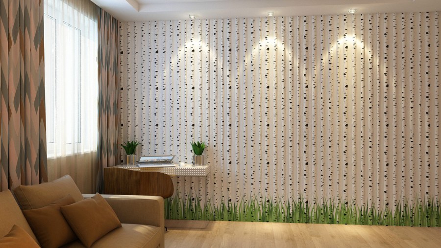 Пластиковые панели в интерьере