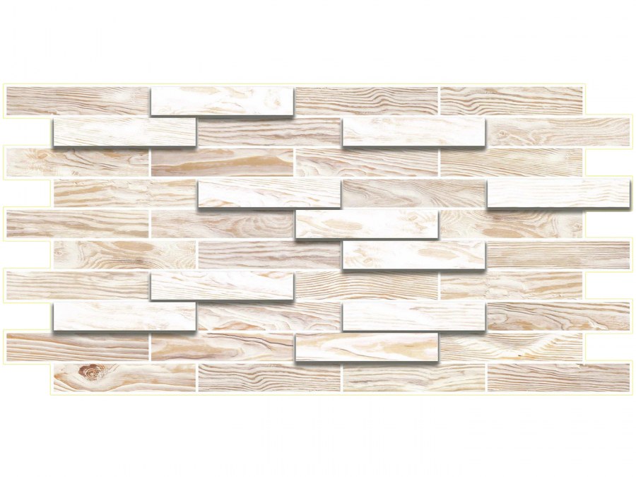 Панель ПВХ дерево дуб беленый 980х480 мм