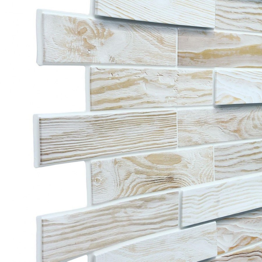 Панель ПВХ дерево дуб беленый 980*480