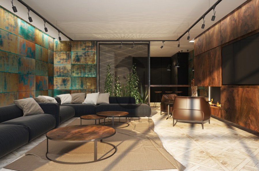 Настенные панели в стиле лофт